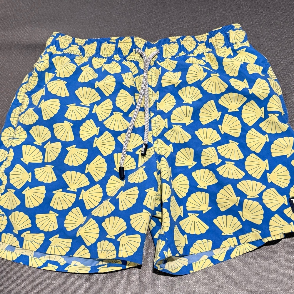 Tom & Teddy Blue and Yellow Swim Trunks